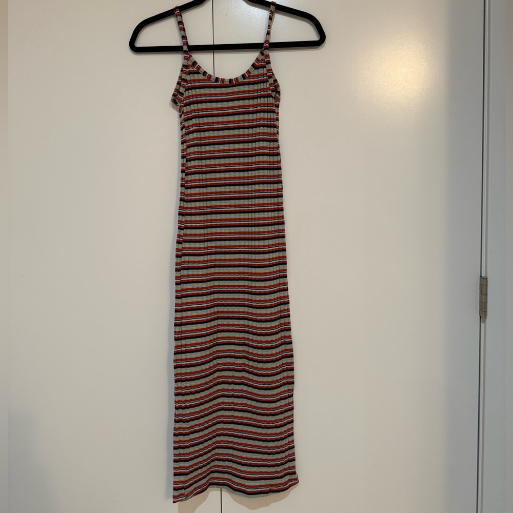 Striped Multicolor Maxi Dress